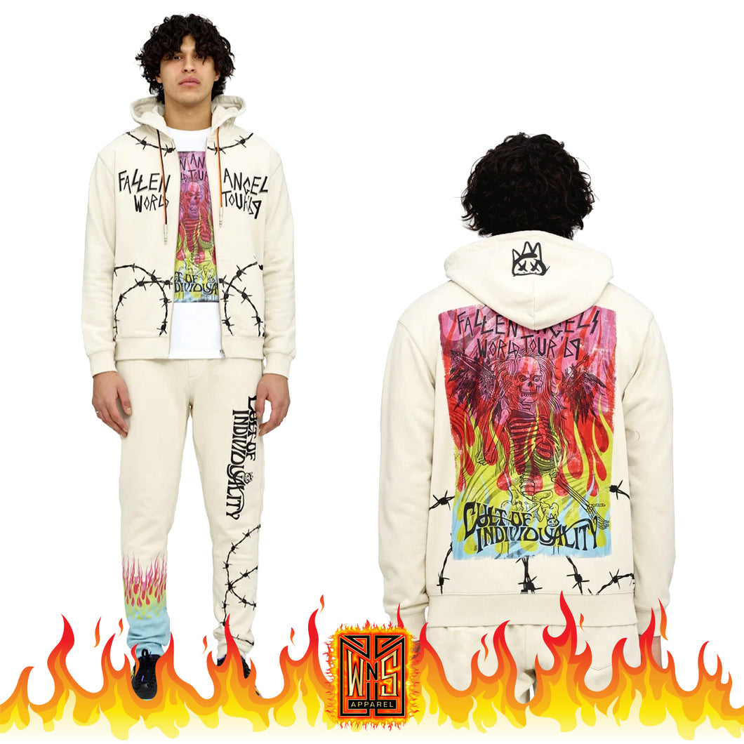 Cult of Individuality Cream Sweatsuit