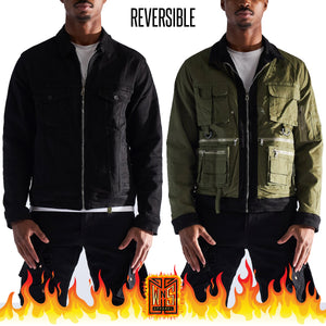 Embellish Bounty Jacket (Reversible Black)