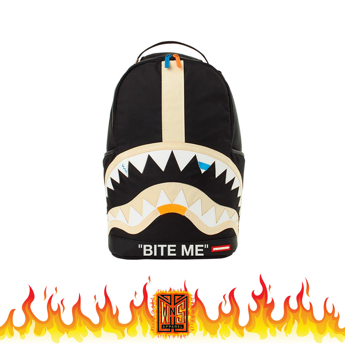 Sprayground Bite Me Black Shark Backpack – WNS Apparel
