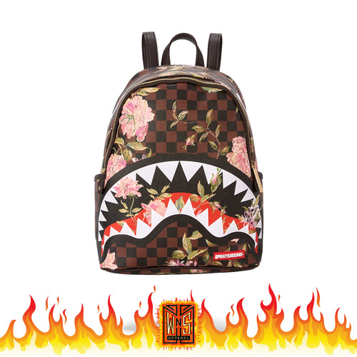 Sprayground Sharks in Paris Flower Savage Backpack