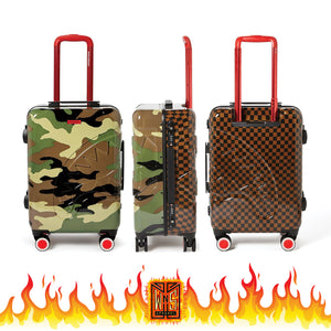 Sprayground Jungle Paris 21.5" Carry on Sharkitecture Luggage