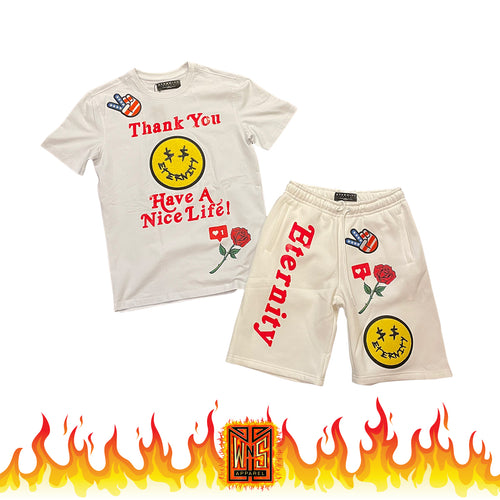 Eternity Have A Nice Life - White Short Set