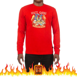 Hustle Gang Fear no Evil Long Sleeve Tee
