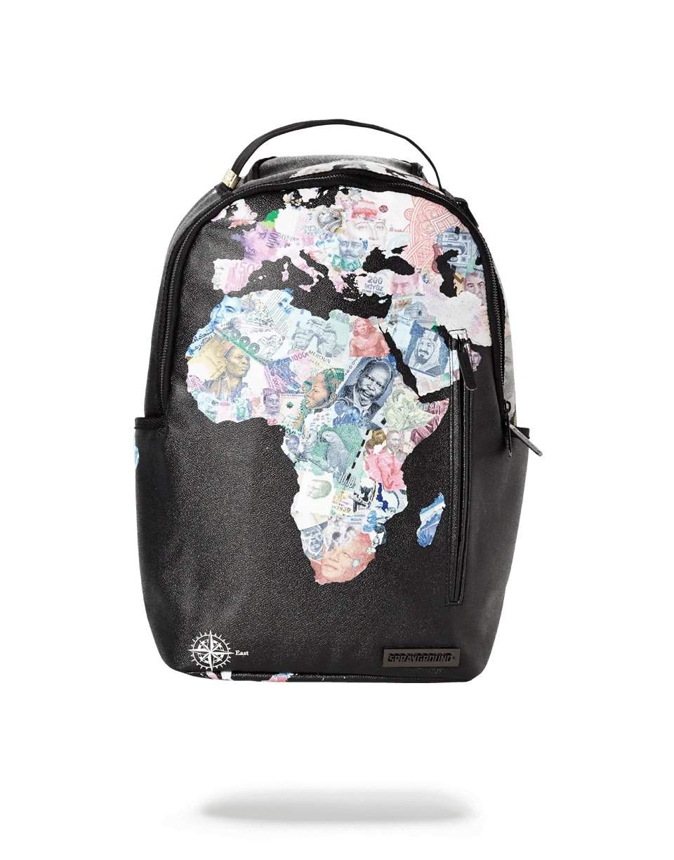 thumbnail image 2 of Sprayground Madagascar Escape To The City Backpack (B7790) – Limited Edition Men's Black Checkered Bag 2 of 5
