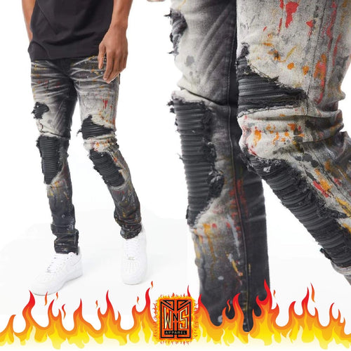 Jordan Craig Sean Reign Wild Fire Denim Jeans