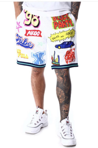 Akoo Coolin Shorts (BLEACH WHITE)