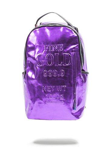 Sprayground Purple Fine Gold Backpack
