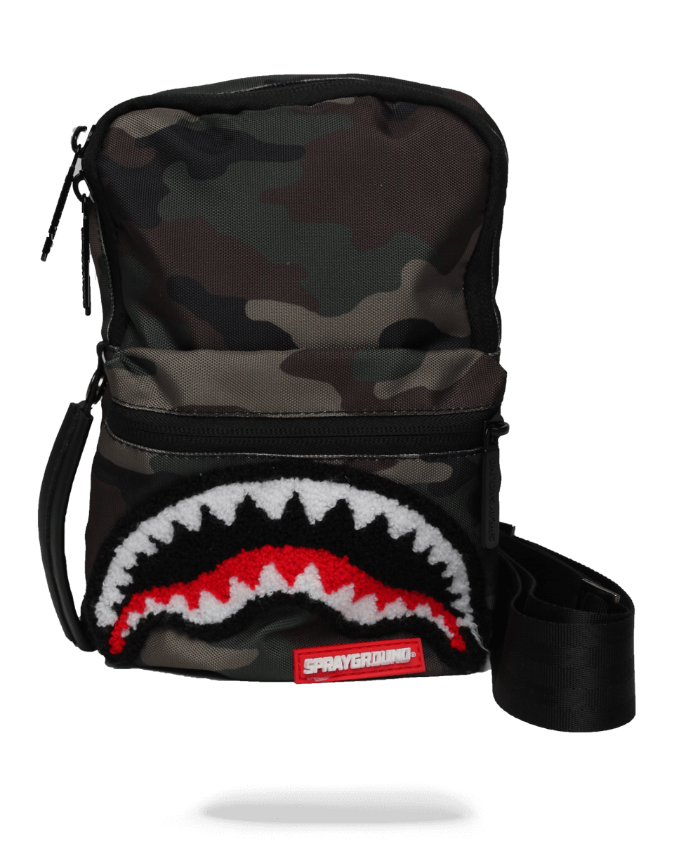 Sprayground Camo Shark Mini Sling