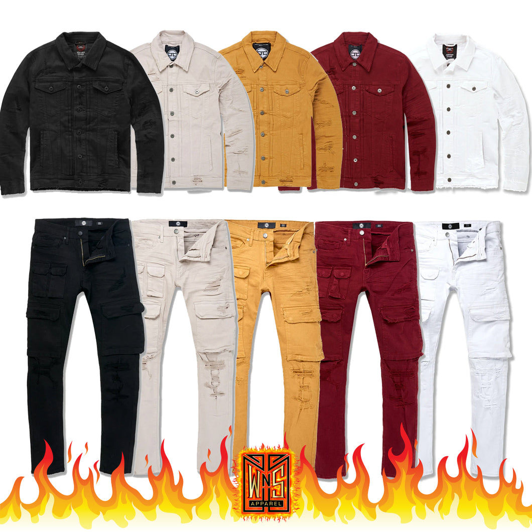 Jordan Craig Ross Tribeca Cargo Jeans + Jean Jacket Set
