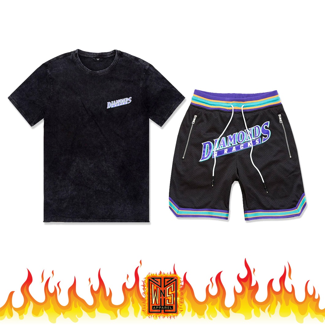 JC Diamonds & Racks Short Set