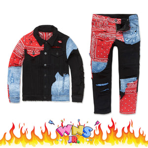 Jordan Craig Kids Represent Denim Jean Set