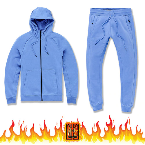 Jordan Craig Uptown Jogger Sweatsuit (Slate Blue)