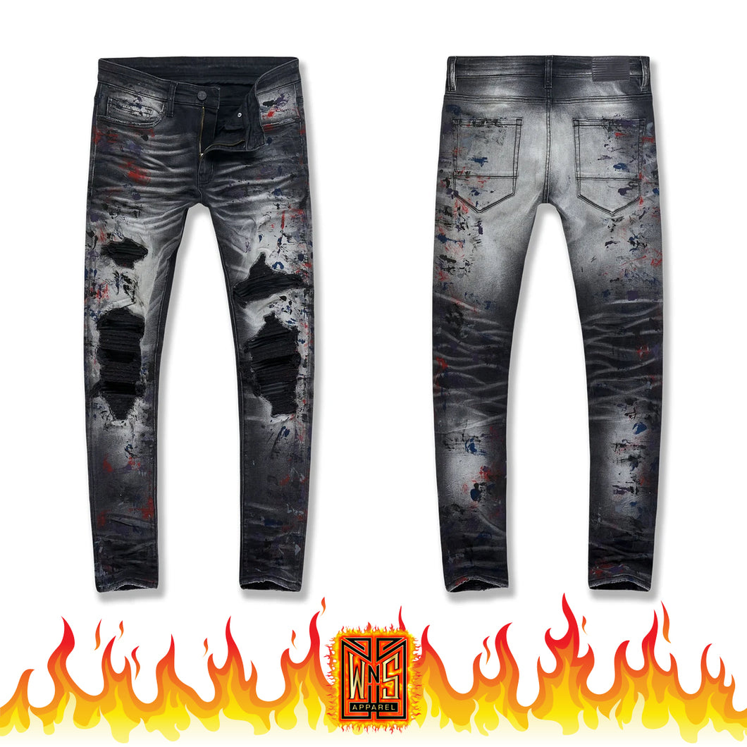 Jordan Craig Sean Reign Industrial Black Denim Jeans