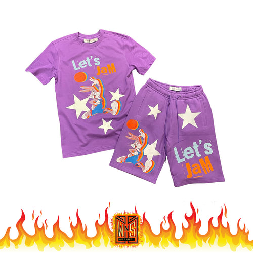 Space Jam Lets Jam T-Shirt & Shorts Set