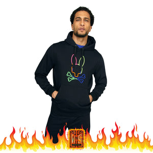 Psycho Bunny Mens Leo Bunny Hoodie