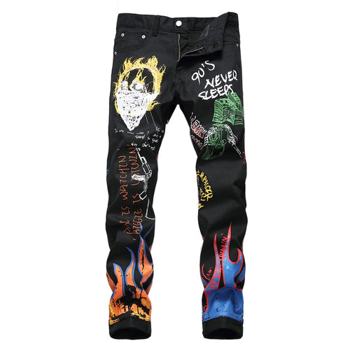 Graffiti Flame Jeans