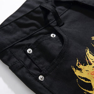Graffiti Flame Jeans