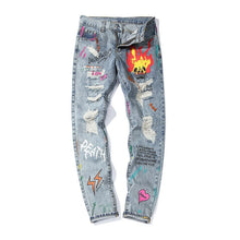 Custom Painted Slim Jeans