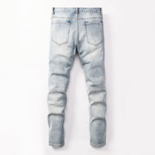 Virgin Mary Custom Painted Slim Jeans