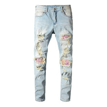 Pink Bandana Light Slim Fit Jeans