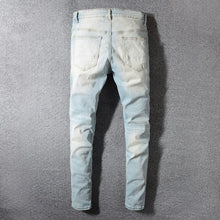 Pink Bandana Light Slim Fit Jeans