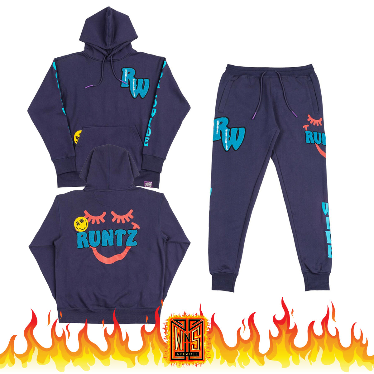 Runtz Winks Navy Sweatsuit – WNS Apparel