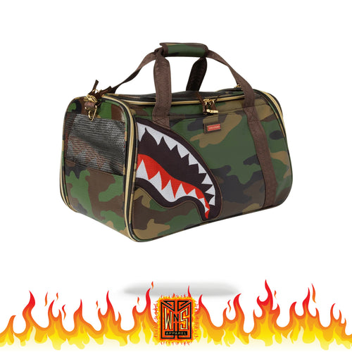 Sprayground Sharks in Paris Camo Pet Carrier
