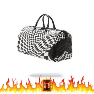 Sprayground Trippy Checkered Duggle Bag