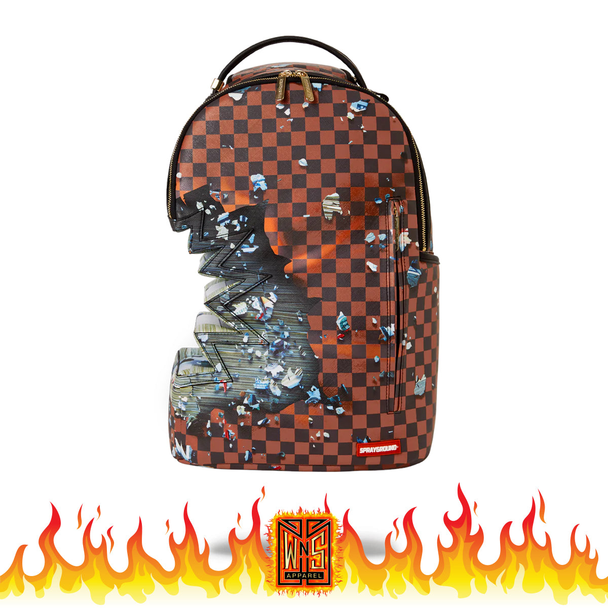 Sprayground Shark Bite Explosion Backpack for Men