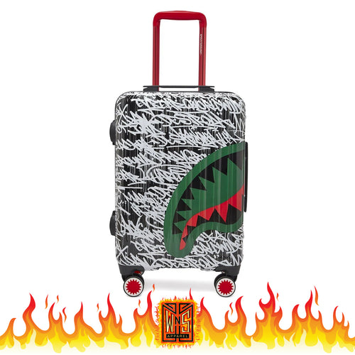 Sprayground Night Night Sharknautics Hardshell Carry On Luggage