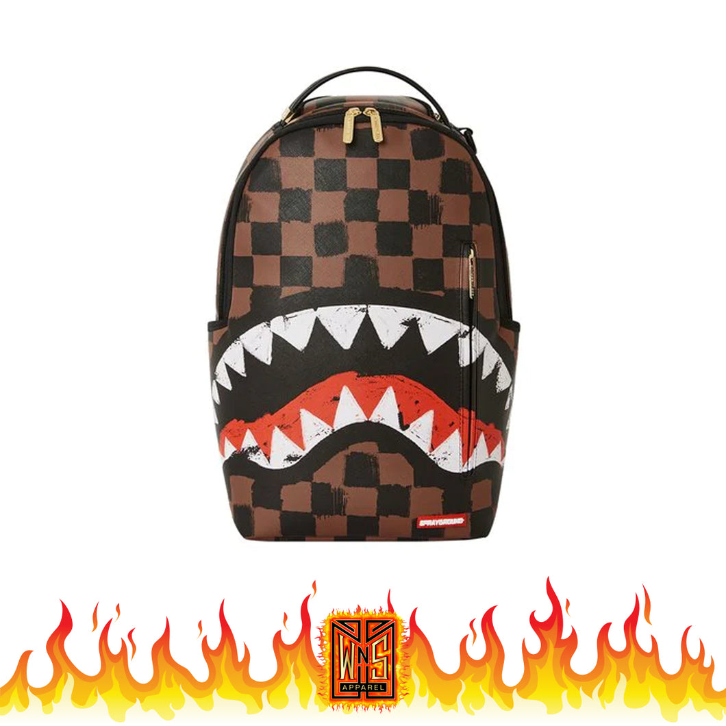Sprayground Sharks In Paris Paint DLXSV Backpack
