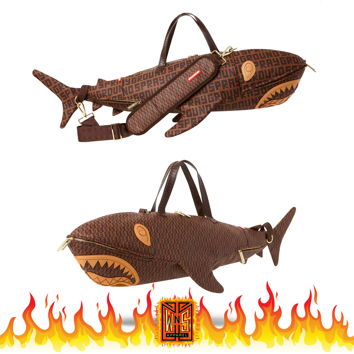 Sprayground Sharks in Paris Duffle